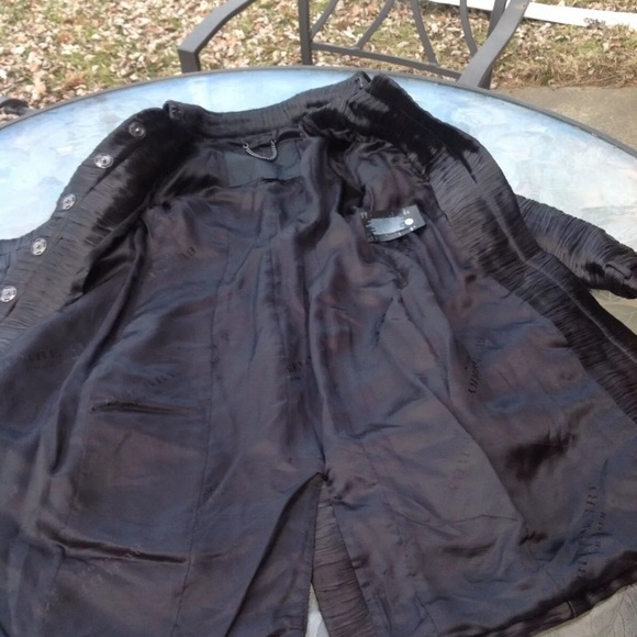 $2590. Burberry Prorsum Runway pleated Silk Coat - Picture 6 of 8